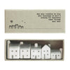 Porcelain Mini Houses Gift, Street in a Box, Boxed Thinking of You Gift, Happiness Gift, Small Porcelain Houses, Holiday gift