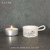 Lovely Friend Candle Holder Gift, East of India ‘Lovely Friend’ Handled Candle Holder