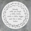Porcelain Leaf Coaster - Friends make you laugh a little louder smile a little bigger and live a little better- friendship gift