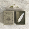 Porcelain Feather Matchbox Gift, Birthday Present, Gift For Friend, Friendship Gifts, Missing You, in memory