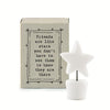 Porcelain Star Ornament, Friendship Gift, Birthday Gift, Home Gift, Mother's Day Present