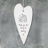 You are amazing heart Ornament, thank you for being amazing Porcelain Gift, Home Gift, thank you gift, gifts for teachers, friendship gift