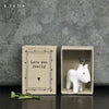 Love You Deerly matchbox gift- Handmade gift- friendship gift- Keepsake gift