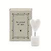 Porcelain Heart Matchbox Gift, So Proud Of You, Thinking Of You, Gifts For Friends, keepsake token