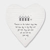 East of India Porcelain Coaster - "Memories are the loveliest things" Keepsake Gift