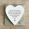 Porcelain coaster-Love you to the moon and back-Thoughtful Gifting- Keepsake Gift