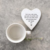 Porcelain coaster-Love you to the moon and back-Thoughtful Gifting- Keepsake Gift