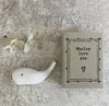 Matchbox Gift Porcelain Whale Ornament, Porcelain Whale Gift, Birthday Gift, Home Gift, Love you
