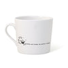 East of India Porcelain Coffee Mug: Coffee and Friends Wobbly Mug - Bestie's Gift - Birthday Gift