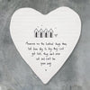 East of India Porcelain Coaster - "Memories are the loveliest things" Keepsake Gift