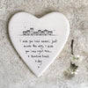 Porcelain Heart Coaster - I Wish You Lived Nearer - Valentine's Gift - Gift For Friend - Birthday Present - East Of India