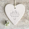 Porcelain Heart Coaster - Dogs come into our home-Pet Memorial Gift, Best friends leave paw prints, sentimental gift, pet loss gift