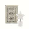 Mini Porcelain Star Ornament, Friendship Gift, Matchbox Birthday Gift, Home Gift, Valentine Day Present