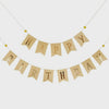 Happy Birthday banner,Happy Birthday Party Gold , Party animals banner, Gold foil Polka Dot birthday bunting, Happy Birthday bunting