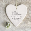 Porcelain Heart Coaster - There Are Friends That Become Family - Lockdown Gift - Gift For Friend - Birthday Present - East Of India
