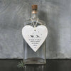 Ceramic White Friendship Heart: "Our laughs are limitless" - Friendship Gift -East of India
