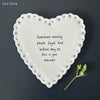 East of India Scallop Heart Coaster - Sometimes amazing people, Gift for wife, gift for husband, valentine's day gift