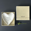 East of India Scallop Heart Dish – Grateful for so much, Gift for wife, Valentine's Gift, Birthday Gift, Letterbox gift, Mum Gift