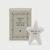 East of India Matchbox Star - Thanks for being amazing, Thank you gift, token gift, Friendship gift, teacher thank you gift