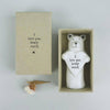 Porcelain Bear- Large Matchbox Gift - I love you beary much- Flipping love,Owl So Proud of You, Dog Always here for you Keepsake Gift Token