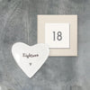 Porcelain Mini Heart Dish, 18th Birthday Keepsake