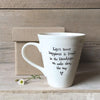 Life’s truest happiness porcelain mug gift, Best friend gift, Friendship gift, Friend Birthday gift, gift for her, East of India Mug