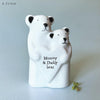 Porcelain Bear- Large Matchbox Gift - I love you beary much- Flipping love,Owl So Proud of You, Dog Always here for you Keepsake Gift Token