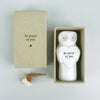 Porcelain Bear- Large Matchbox Gift - I love you beary much- Flipping love,Owl So Proud of You, Dog Always here for you Keepsake Gift Token