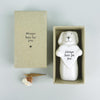 Porcelain Bear- Large Matchbox Gift - I love you beary much- Flipping love,Owl So Proud of You, Dog Always here for you Keepsake Gift Token