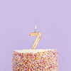 Gold Number 0,1,2,3,4,5,6,7,8,9 Candle, gold 2nd birthday candle