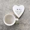 Ceramic White Friendship Heart: "Our laughs are limitless" - Friendship Gift -East of India