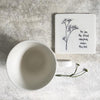 Porcelain Floral Coaster - "You Are The friend Everybody Wishes They Had" Floral Gift for Friend, Home Décor