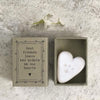 Matchbox Porcelain Paw Print Ornament, Pet Memorial Gift, Best friends leave paw prints on our hearts, sentimental gift, pet loss gift