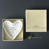 Scallop Heart Dish – Love you just the way you are, Gift for wife, Valentine's Gift, Birthday Gift, Letterbox gift-East of India