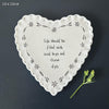 East of India Scallop Heart Coaster - Life filled with road trips & ocean dips, Gift for wife, gift for husband, valentine's day gift