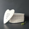East of India Scallop Heart Coaster - Sometimes amazing people, Gift for wife, gift for husband, valentine's day gift