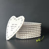East of India Scallop Heart Coaster - Laughter is timeless, Gift for wife, gift for husband, valentine's day gift