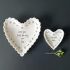 East of India Scallop Heart Dish – Love you just the way you are, Gift for wife, Valentine's Gift, Birthday Gift, Letterbox gift