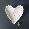 East of India Scallop Heart Dish – Love you just the way you are, Gift for wife, Valentine's Gift, Birthday Gift, Letterbox gift