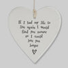 East of India Wobbly Round Hanging Hearts Keepsake Gift