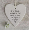East of India Wobbly Round Hanging Hearts Keepsake Gift