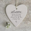 East of India Wobbly Round Hanging Hearts Keepsake Gift