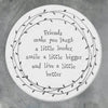 Porcelain Leaf Coaster - Friendship Quote Gift, Keepsake Gift, East of India