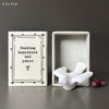 Mini Porcelain Matchbox-Dove, Sending happiness and peace, Friendship Gift, Matchbox Birthday Gift, Home Gift,