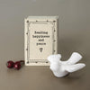 Mini Porcelain Matchbox-Dove, Sending happiness and peace, Friendship Gift, Matchbox Birthday Gift, Home Gift,