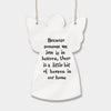 East of India White Ceramic Porcelain angel-Someone we love is heaven