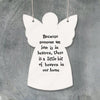 East of India White Ceramic Porcelain angel-Someone we love is heaven