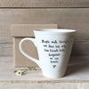 People walk through our lives, porcelain mug gift, Best friend gift, Friendship gift, Friend Birthday gift, gift for her, East of India Mug