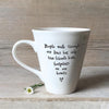 People walk through our lives, porcelain mug gift, Best friend gift, Friendship gift, Friend Birthday gift, gift for her, East of India Mug