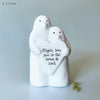Porcelain Bear- Large Matchbox Gift - I love you beary much- Flipping love,Owl So Proud of You, Dog Always here for you Keepsake Gift Token